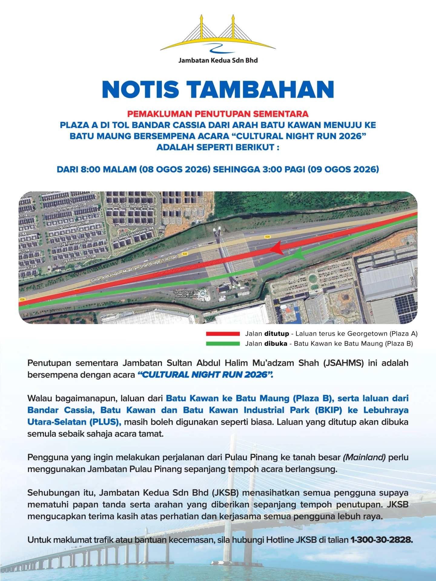 notis tambahan cnr 6 ogos
