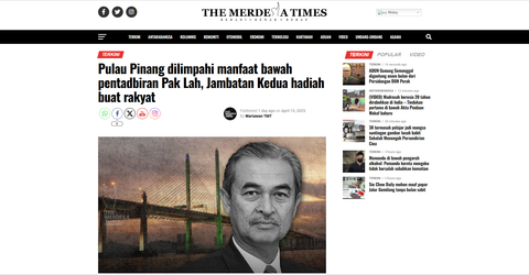 Pulau Pinang dilimpahi manfaat bawah pentadbiran Pak Lah, Jambatan Kedua hadiah buat rakyat